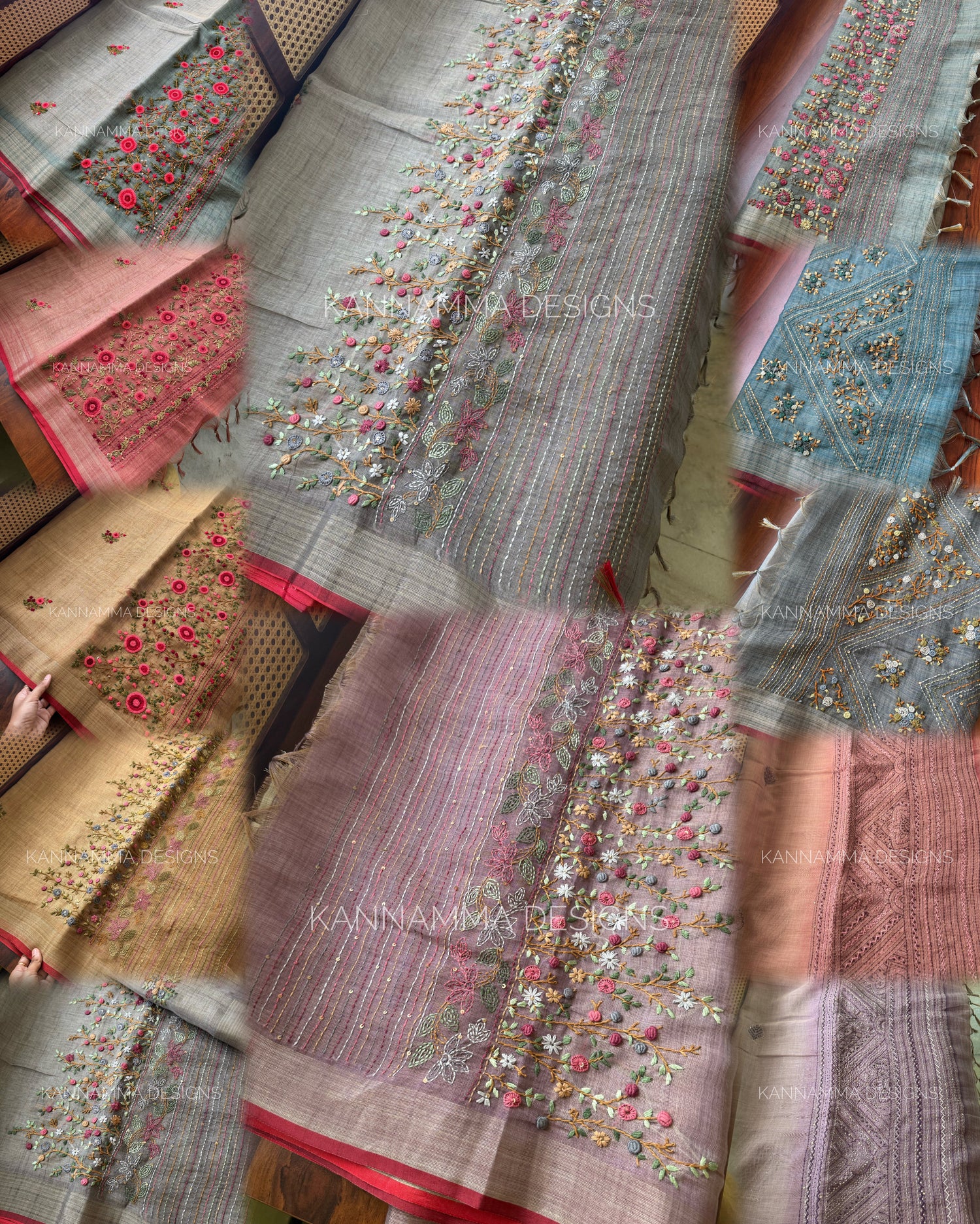 Tissue Linen Sarees