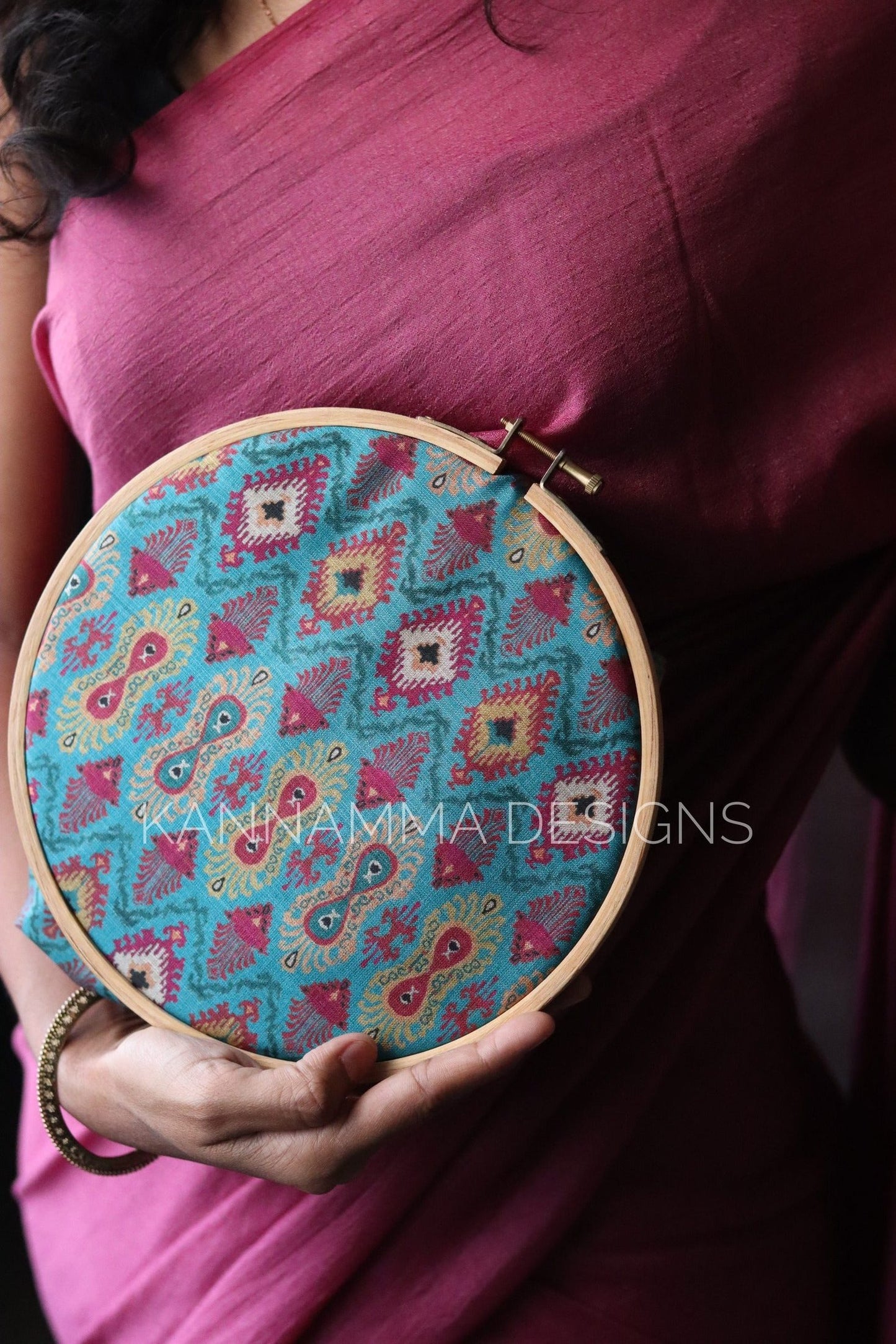 Plain saree with Printed blouses -Mauve Pink (KS381)