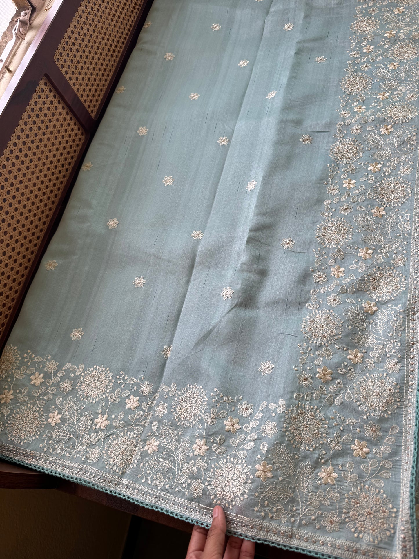 Tussar Blend - Blue