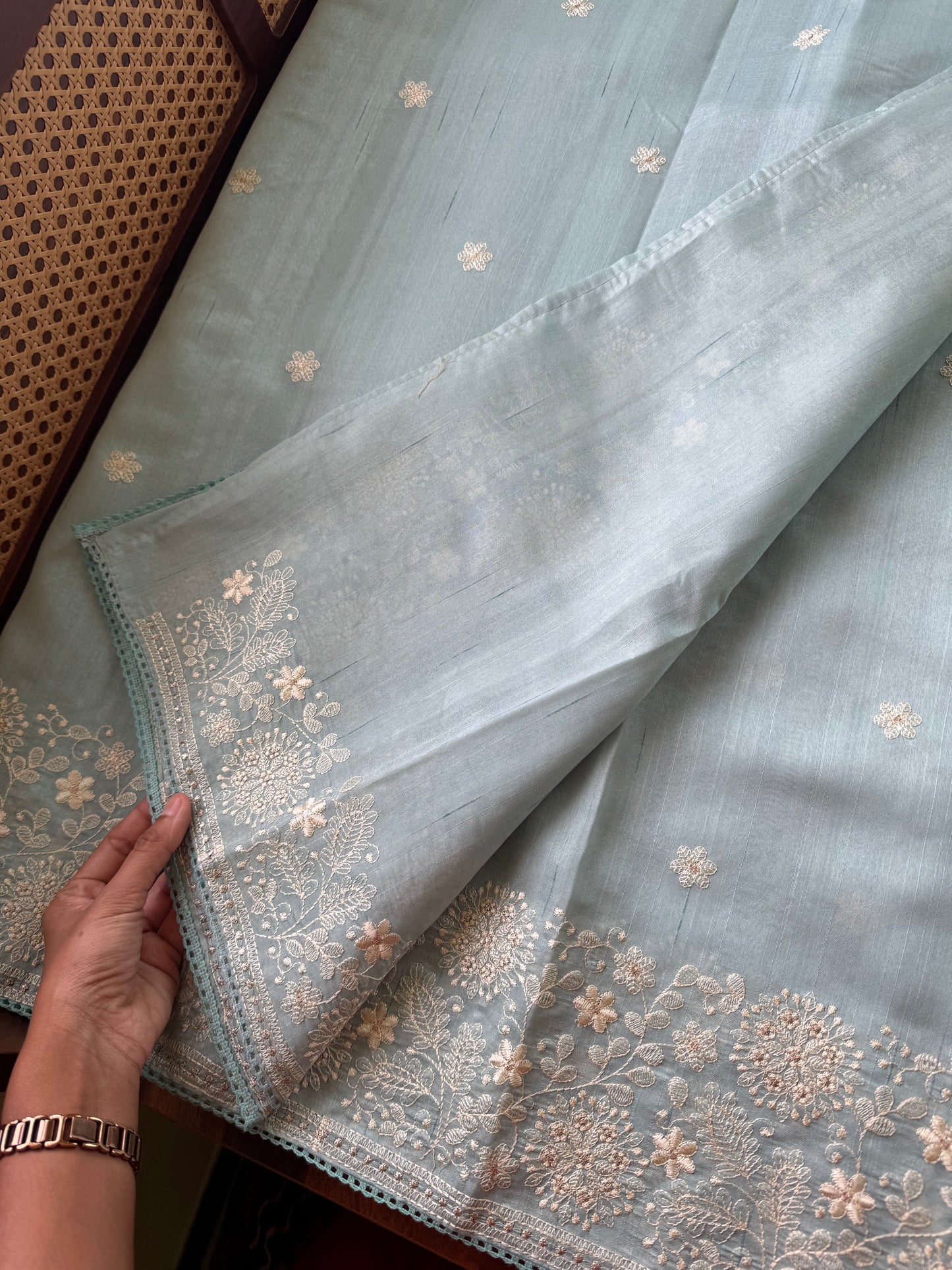 Tussar Blend - Blue