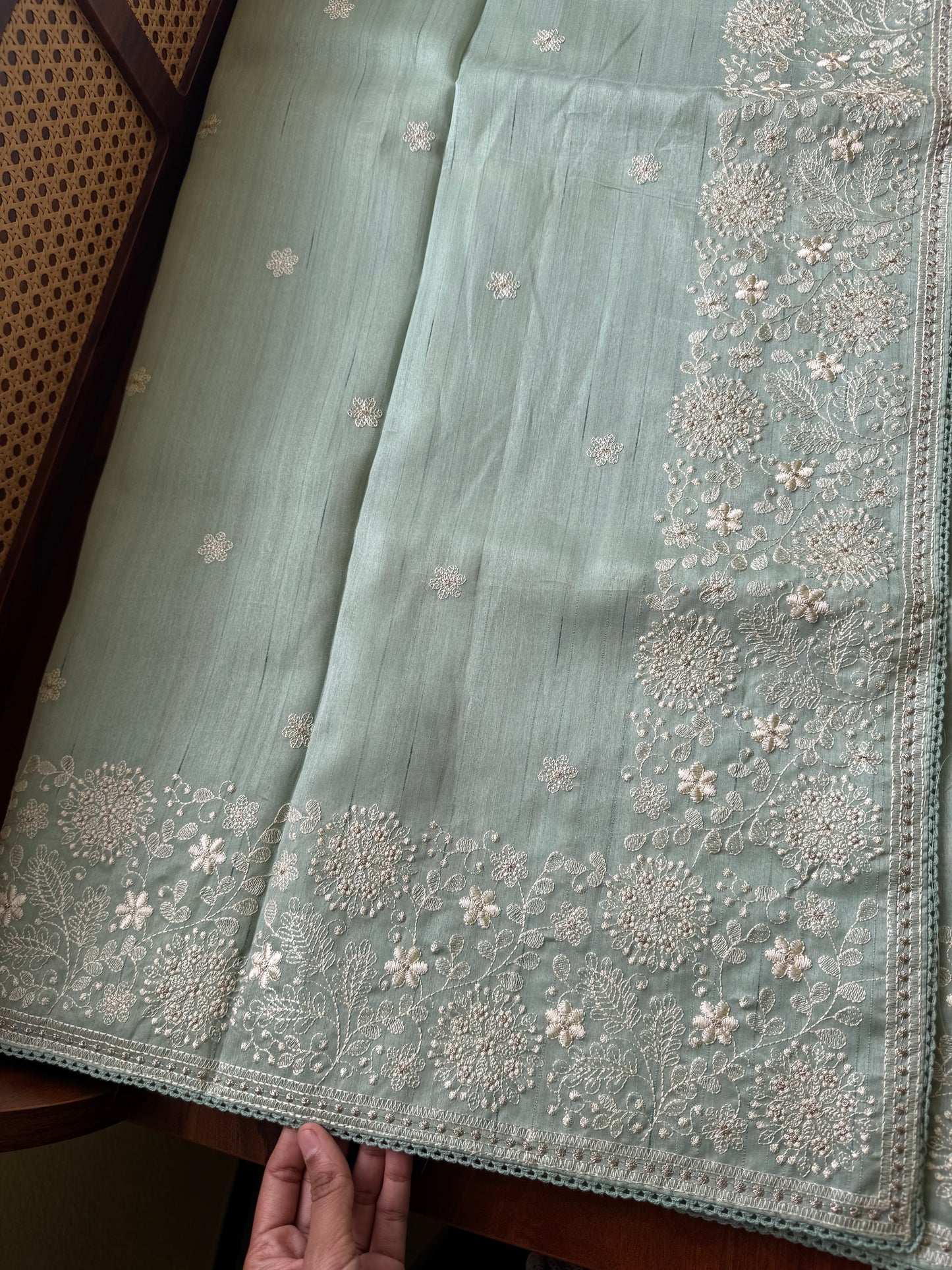 Tussar Blend - Pastel Green