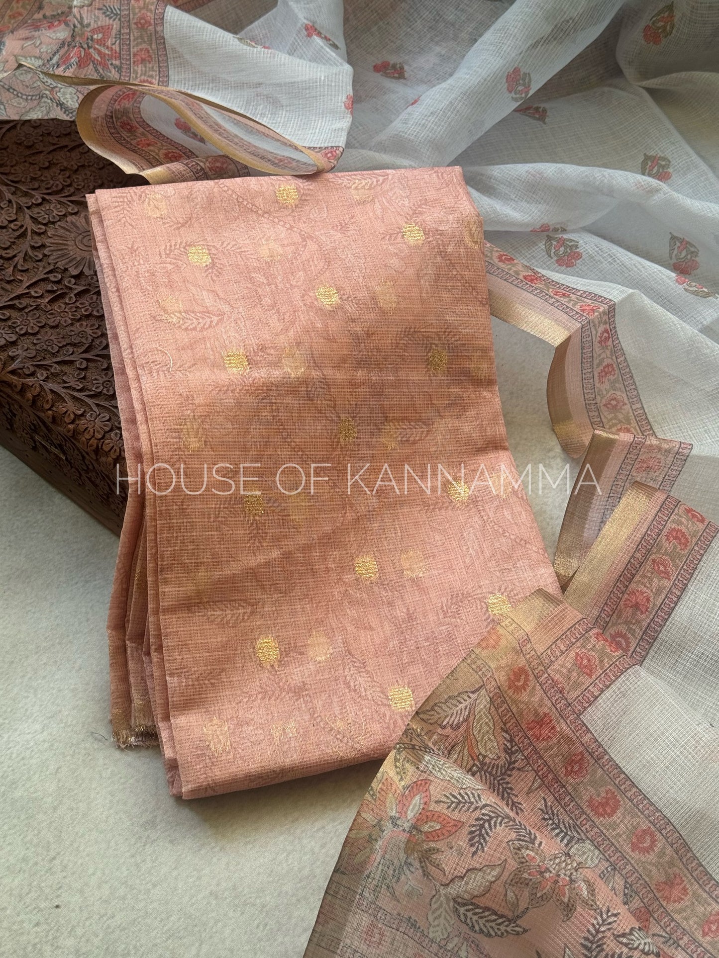 Kota Salwar - Peach HOK21