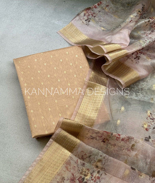 Silk Cotton Salwar - Beige HOK09