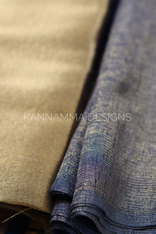 Zari Tissue -Navy Gold (KS410)