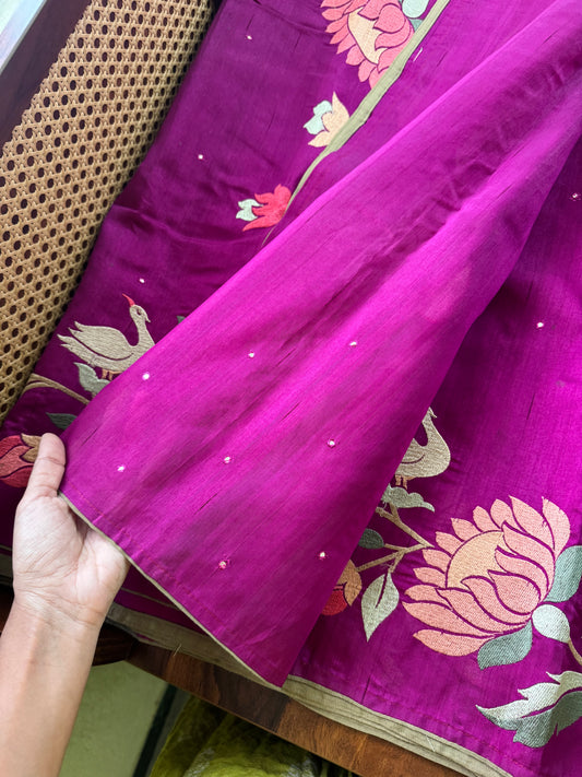 Tussar Blend - Purple