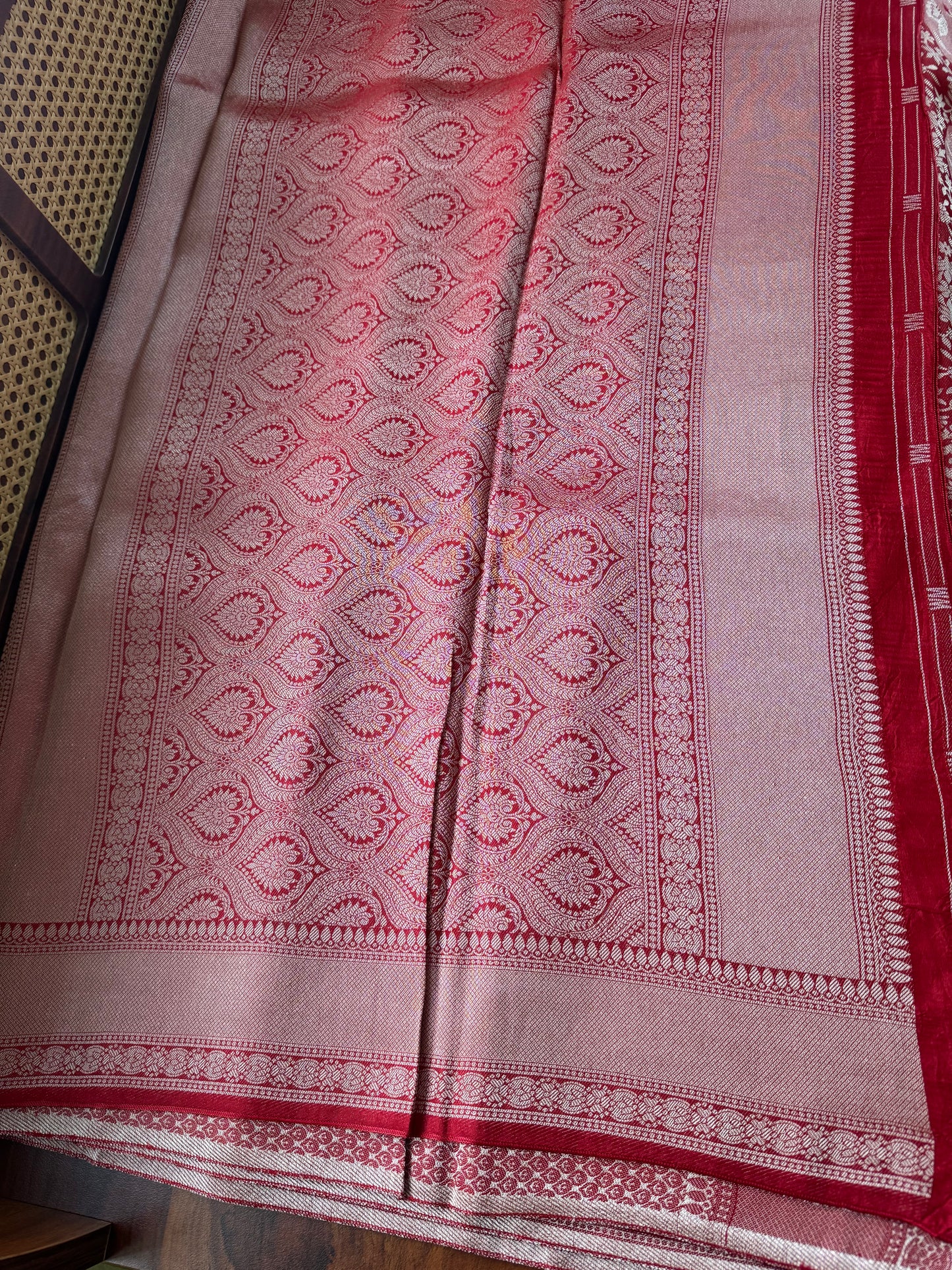 Soft Semi Silk Saree - Red