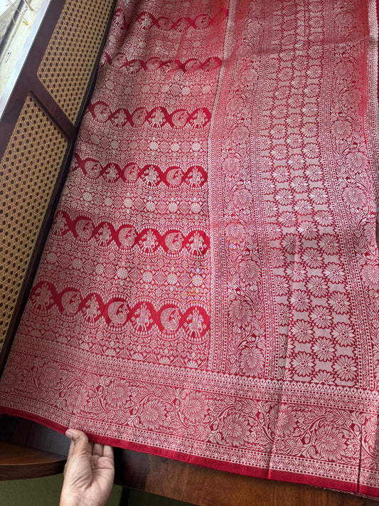 Soft Semi Silk Saree - Red