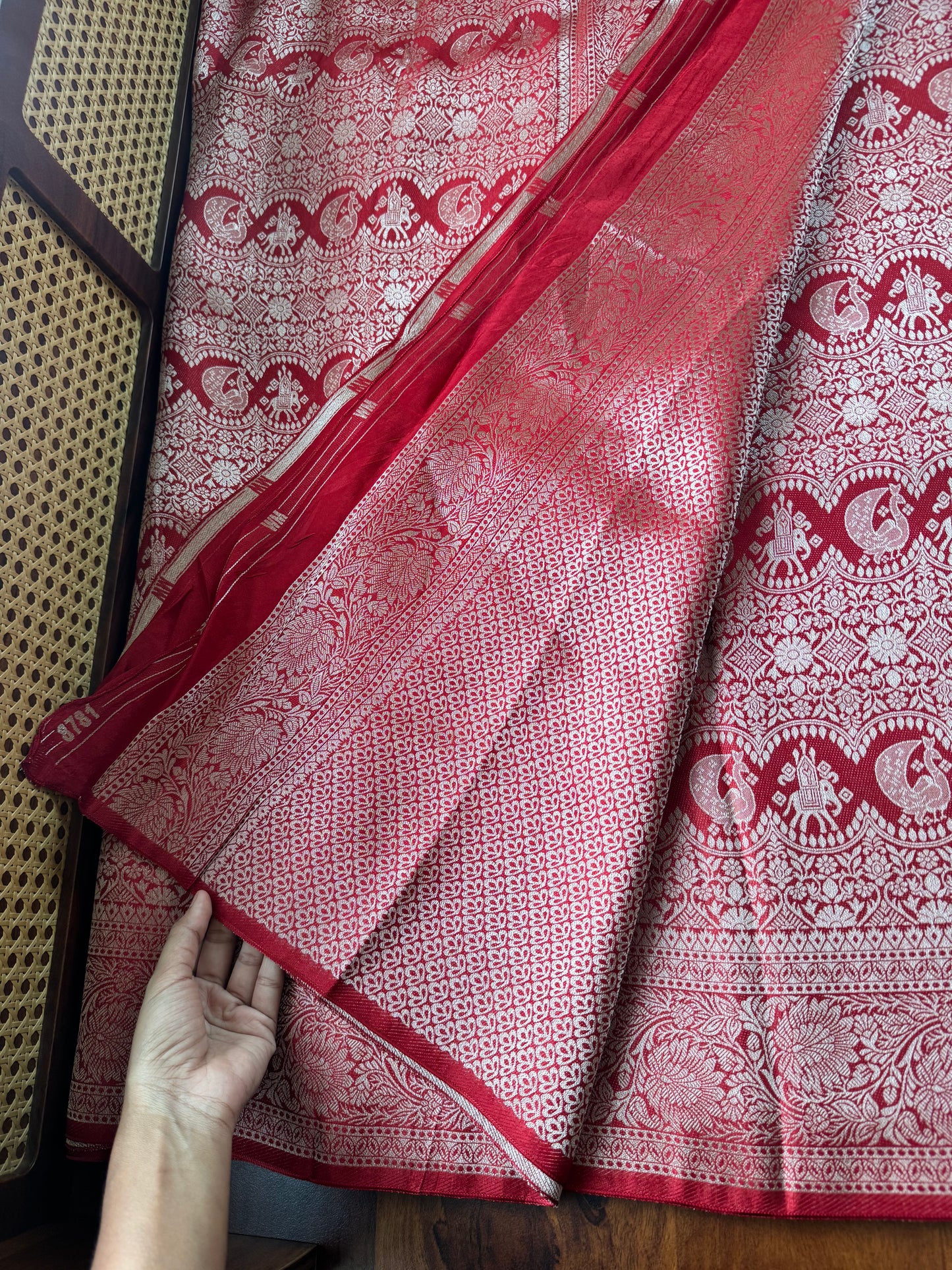 Soft Semi Silk Saree - Red
