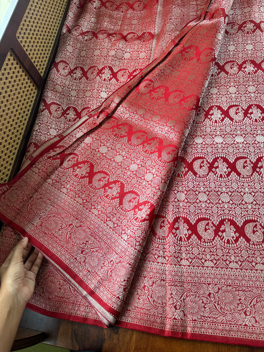 Soft Semi Silk Saree - Red