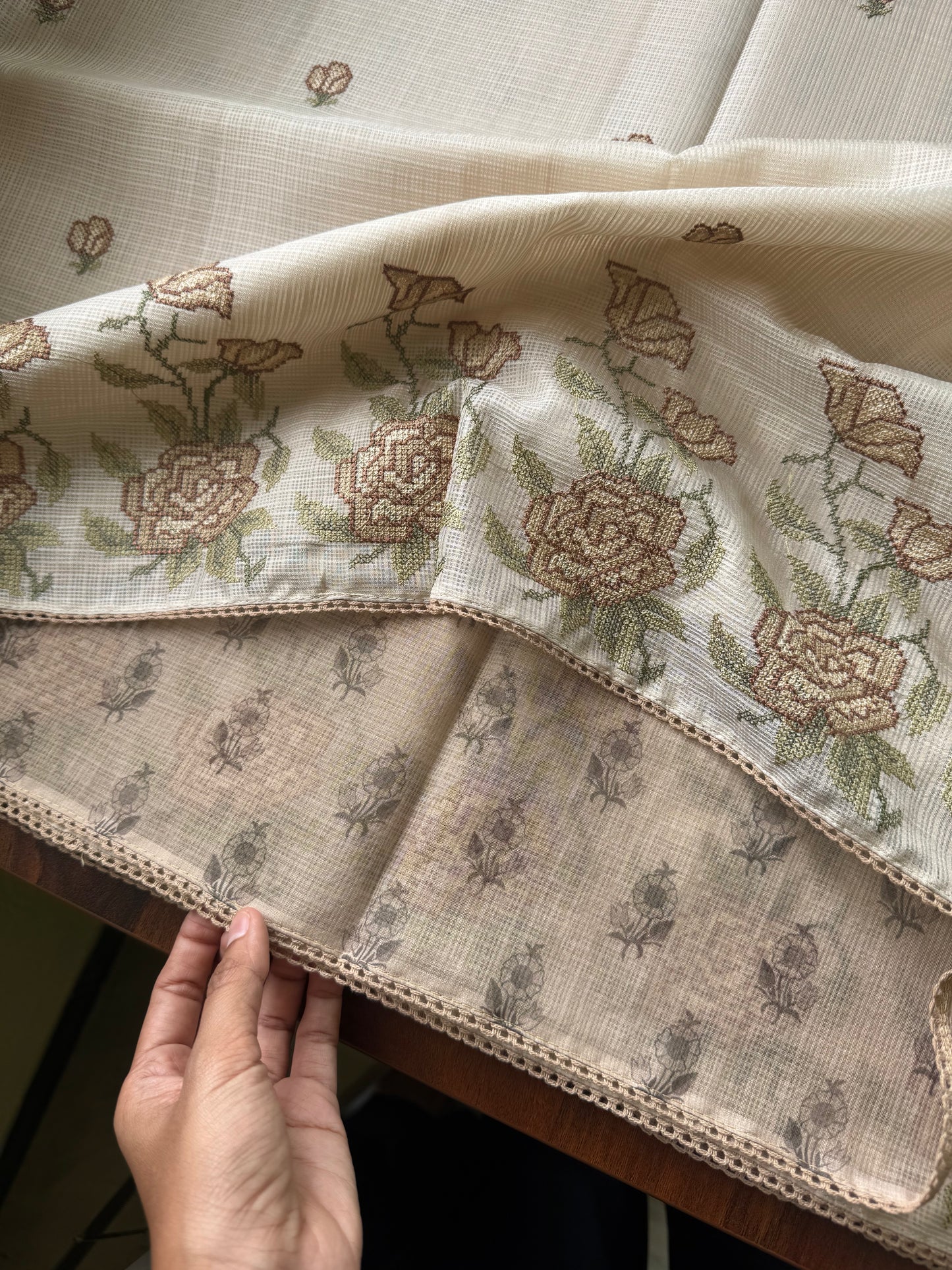 Soft Pure Kota Saree - Brown