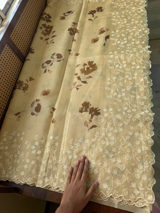 Soft Kota Saree - Yellow