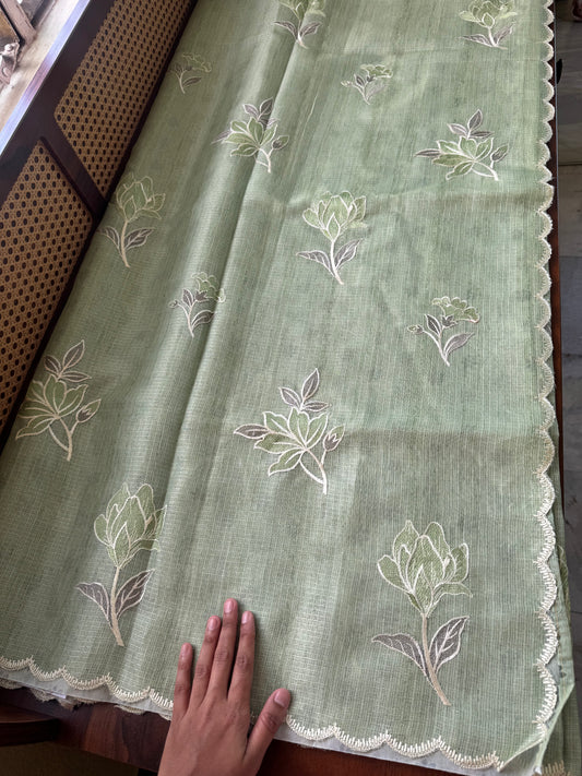 Soft Kota Saree - Green