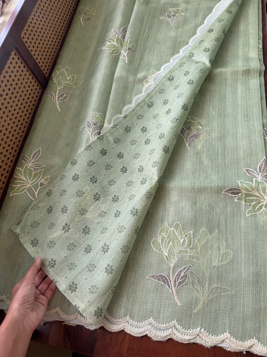 Soft Kota Saree - Green