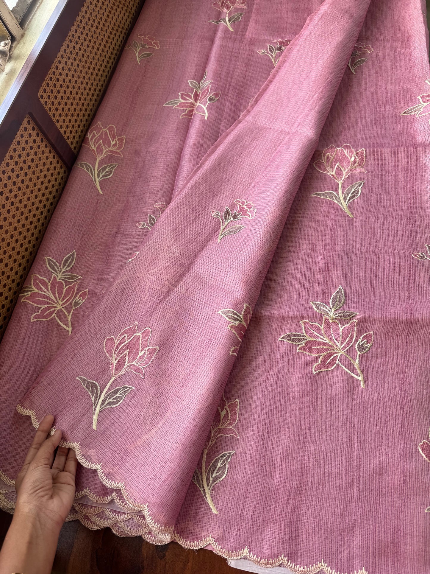 Soft Kota Saree - Pink