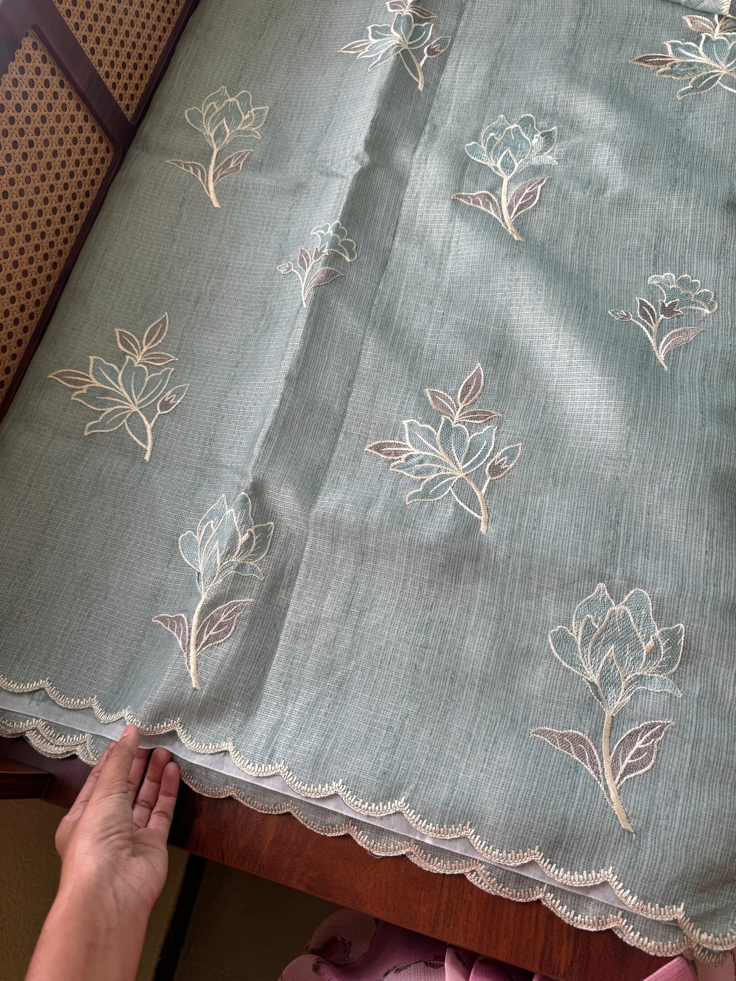 Soft Kota Saree - Blue