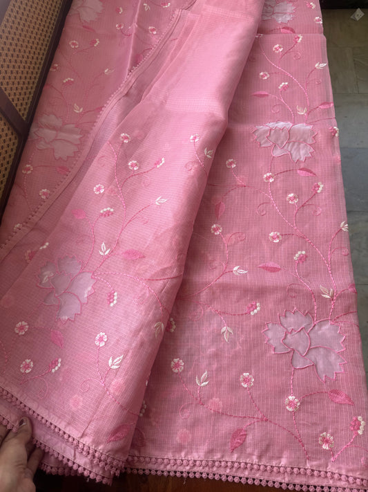 Soft Pure Kota Saree - Pink