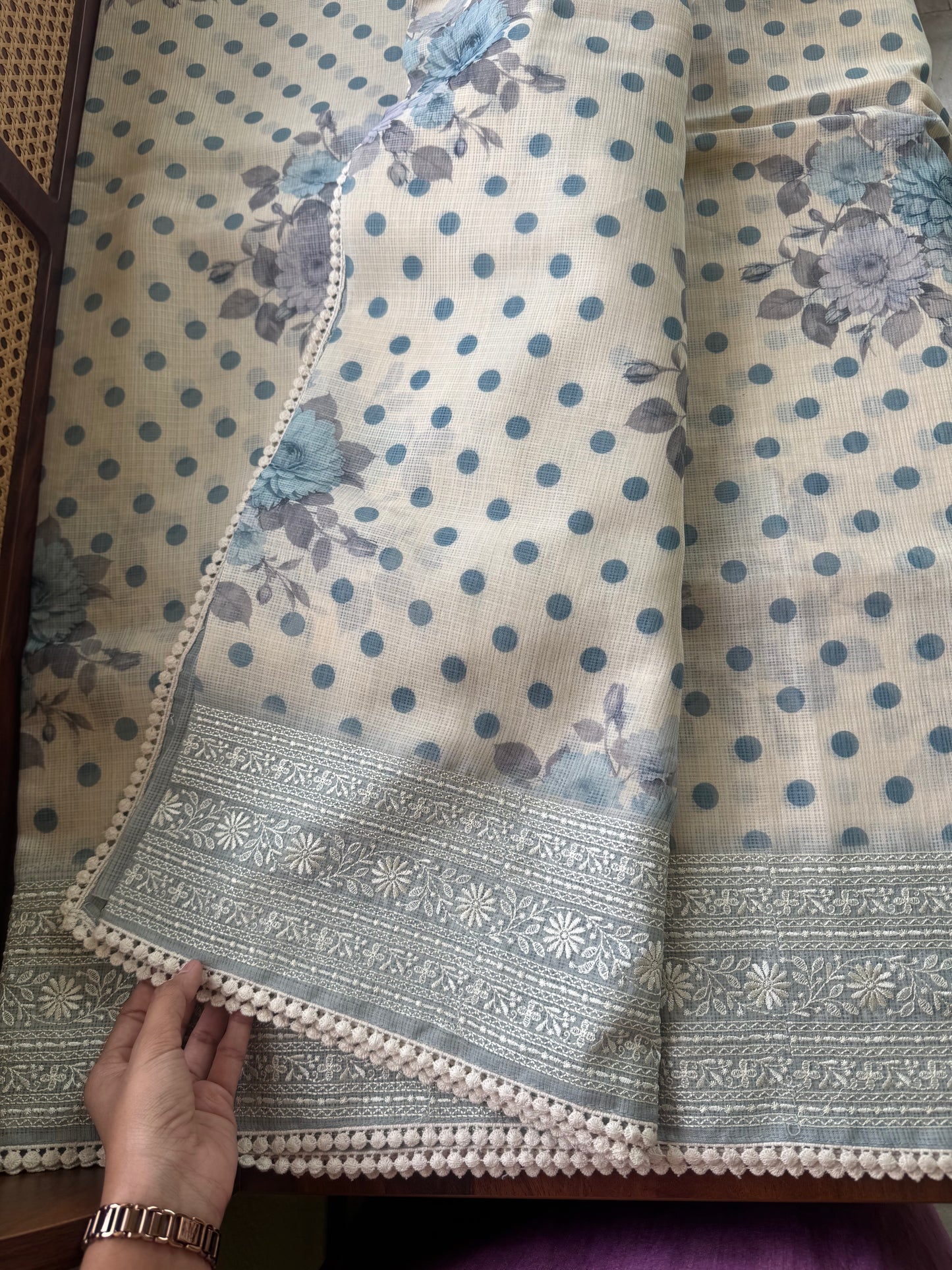 Soft Pure Kota Saree - Blue