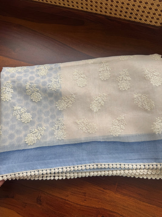 Soft Pure Kota Saree - Blue