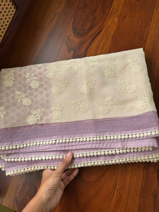 Soft Pure Kota Saree - Lavender