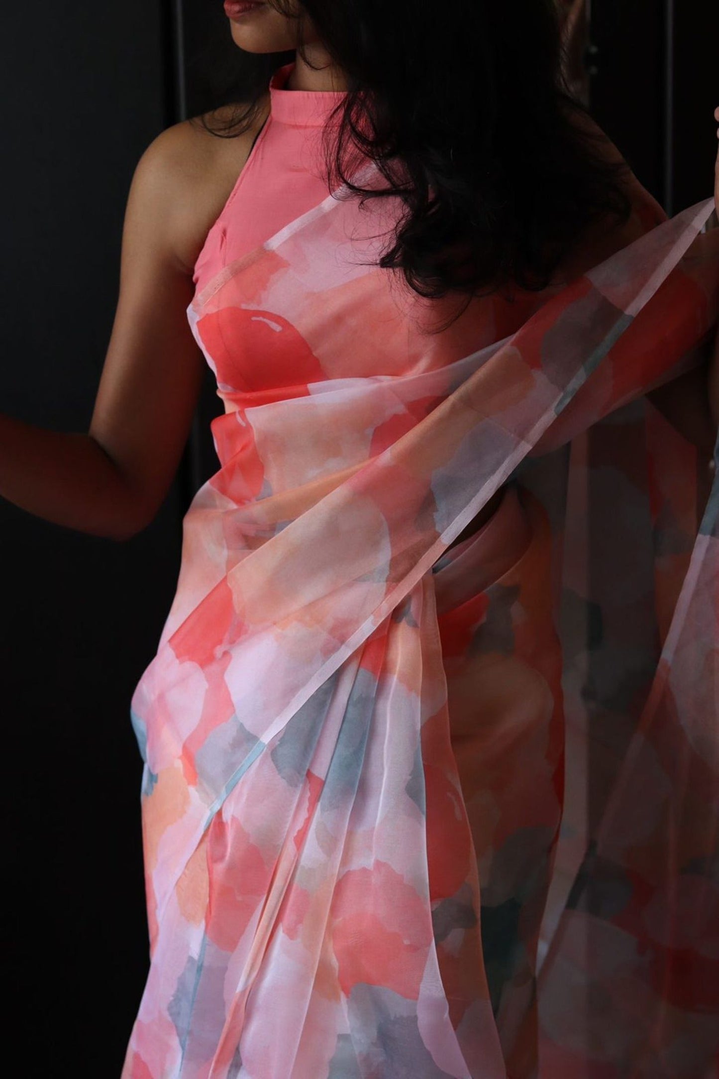 Breezy Organza - Peach (KS317)