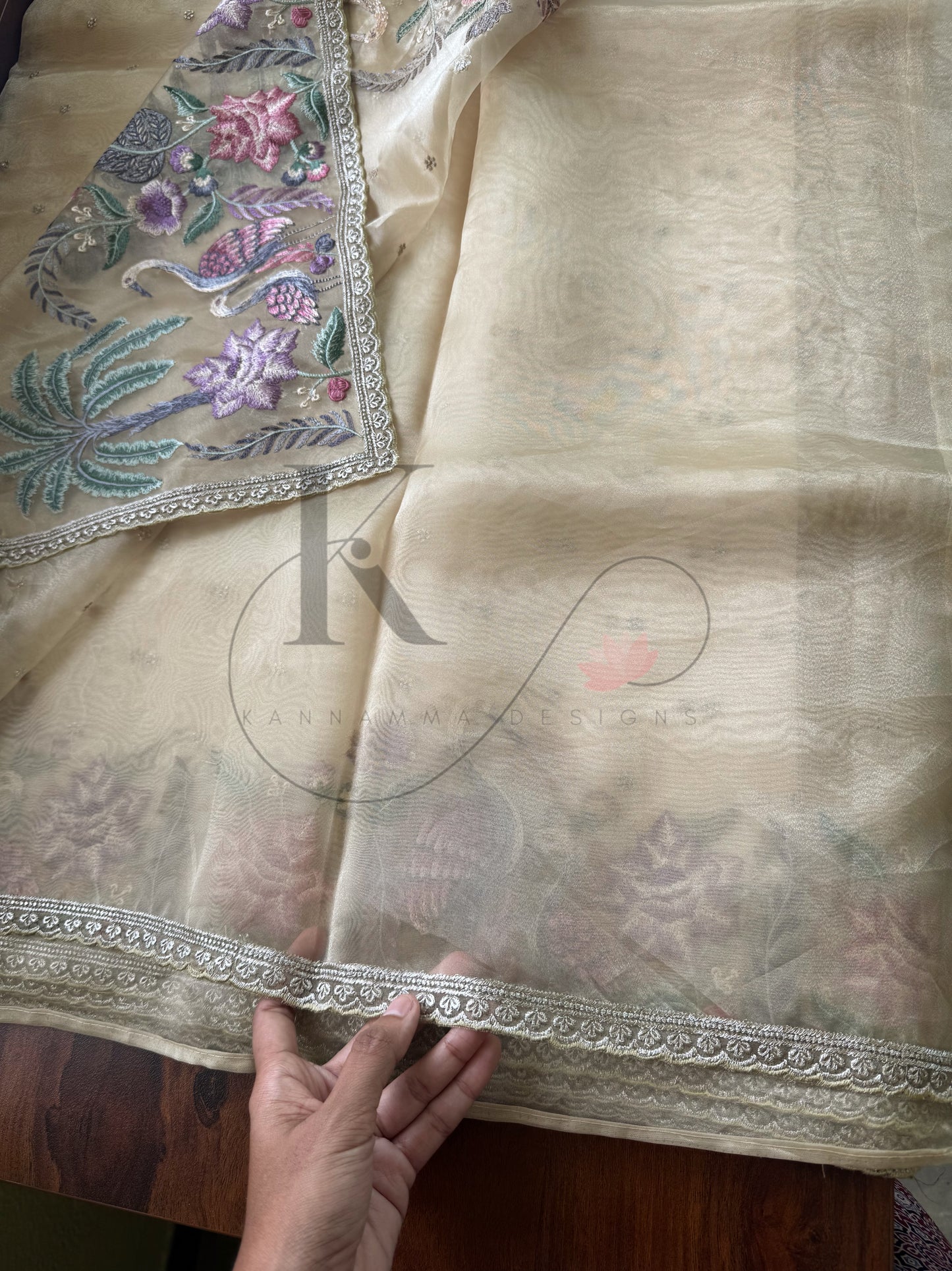 Luxe Tissue Organza Saree - Butter Yellow