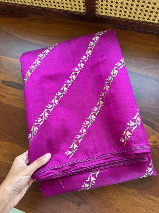 Elegant Semi tussar saree - Purple