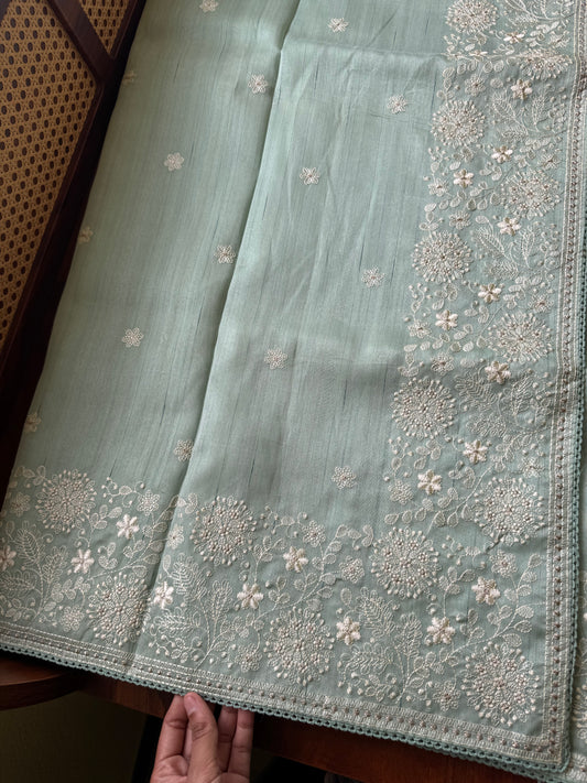 Tussar Blend - Pastel Green