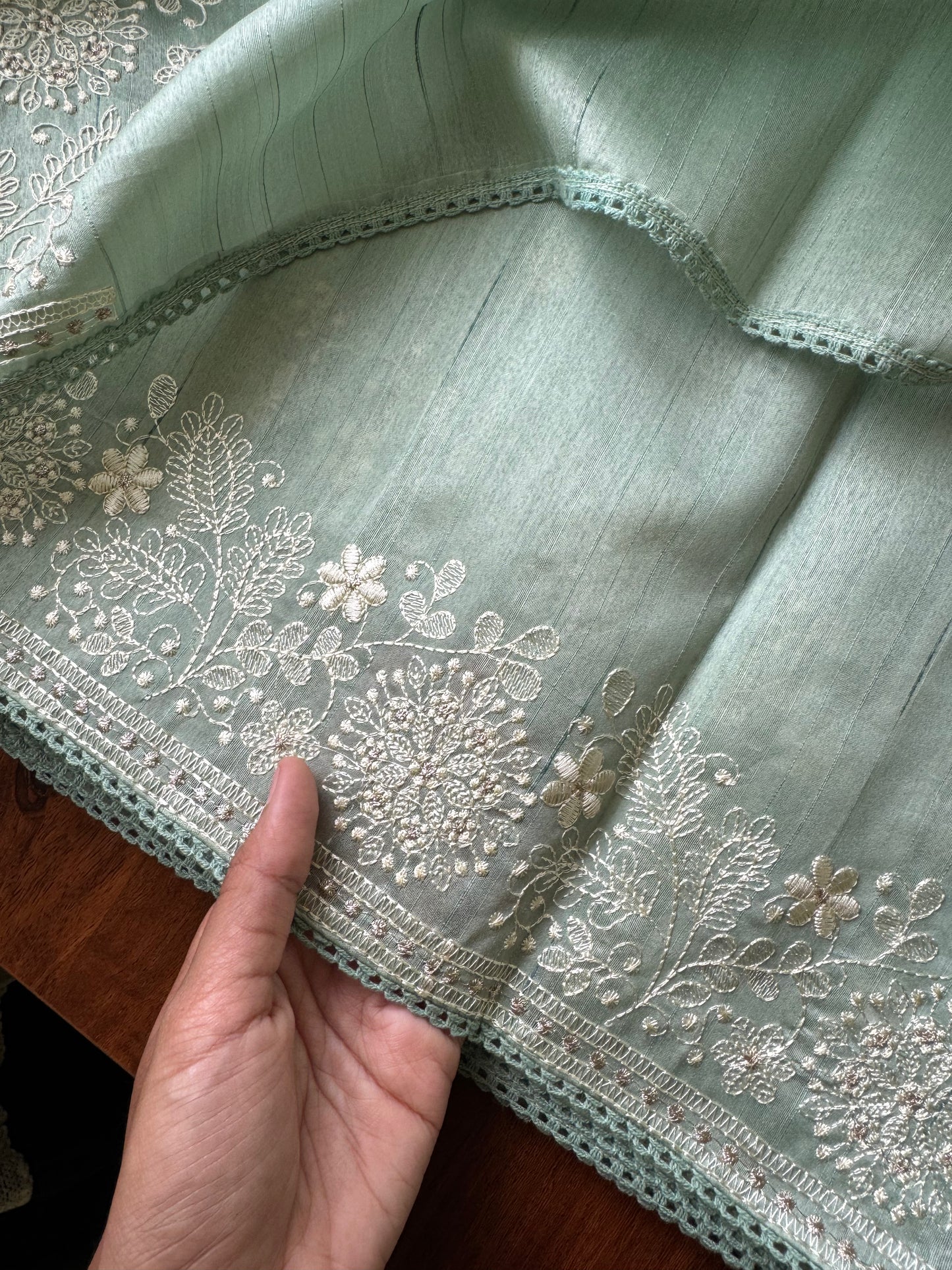 Tussar Blend - Pastel Green