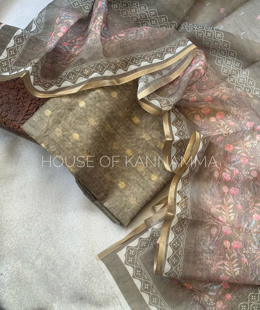 Kota Salwar - Olive Green HOK19