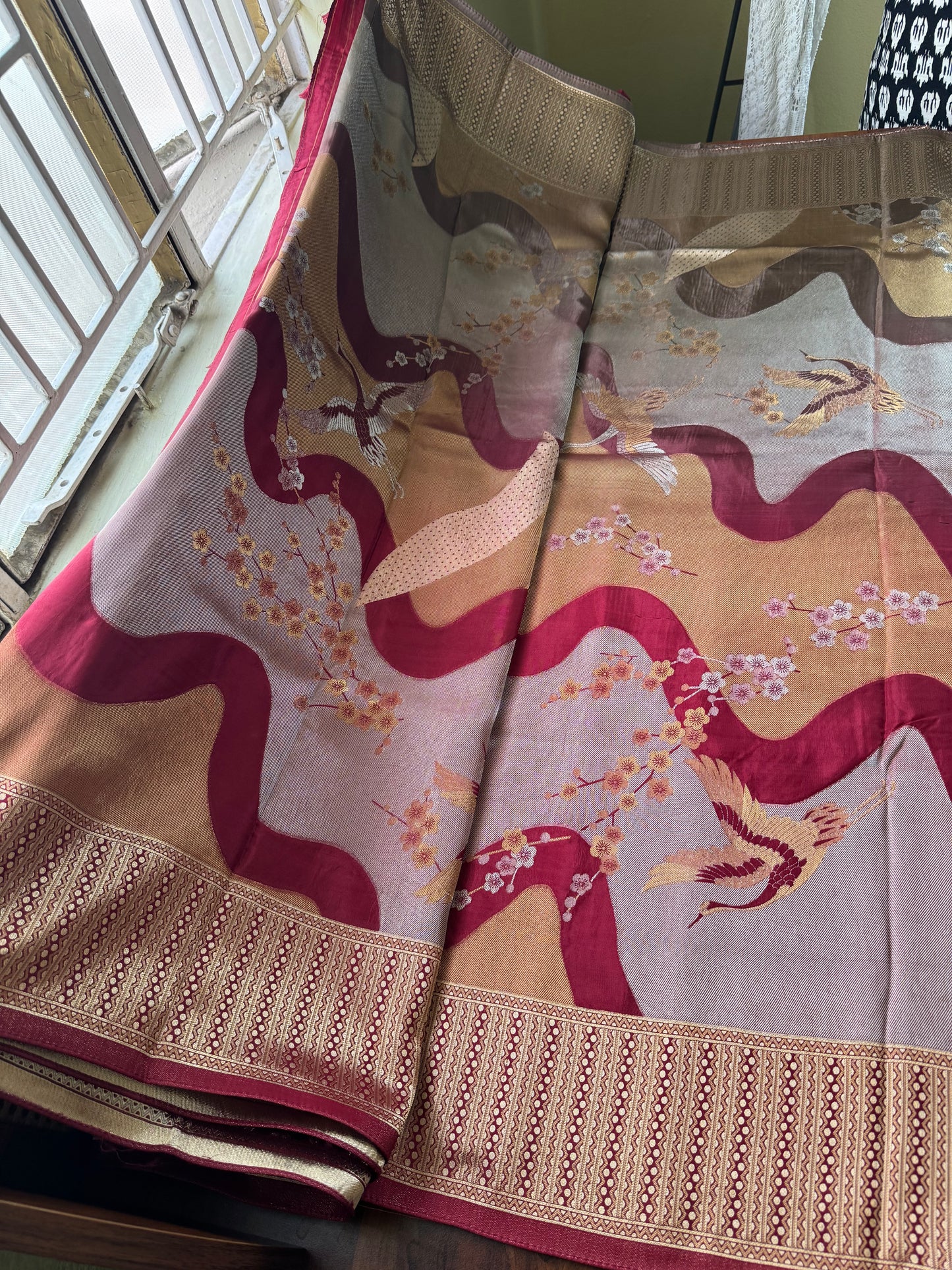 Soft Semi Silk Saree - Deep Red
