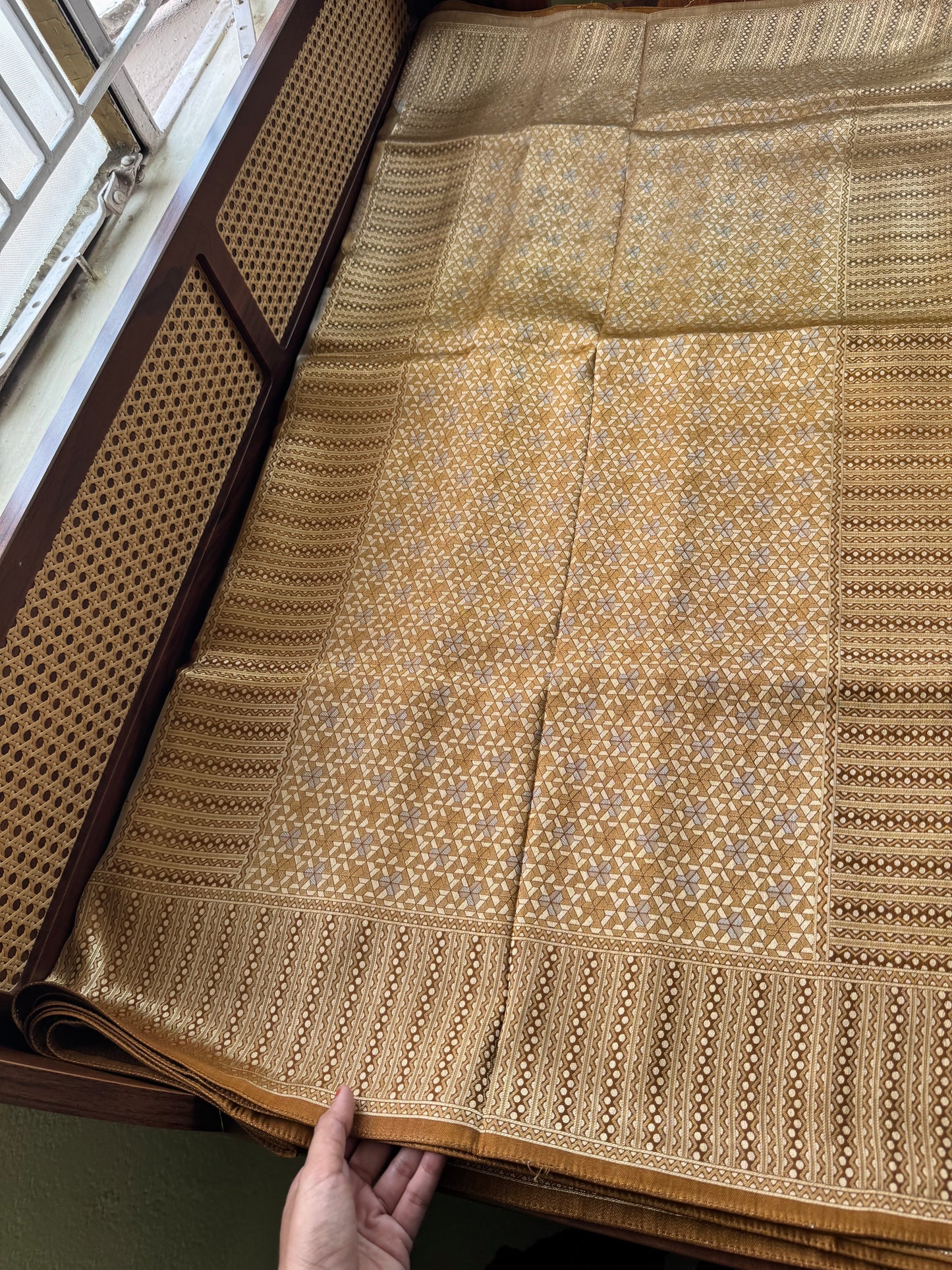 Soft Semi Silk Saree - Golden Yellow