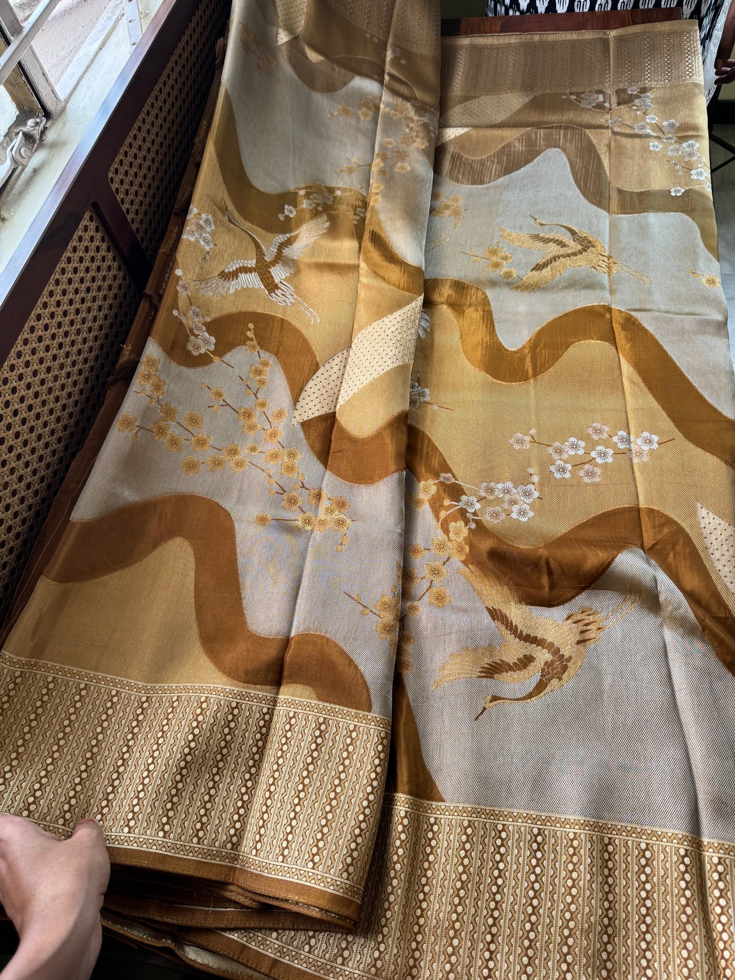 Soft Semi Silk Saree - Golden Yellow