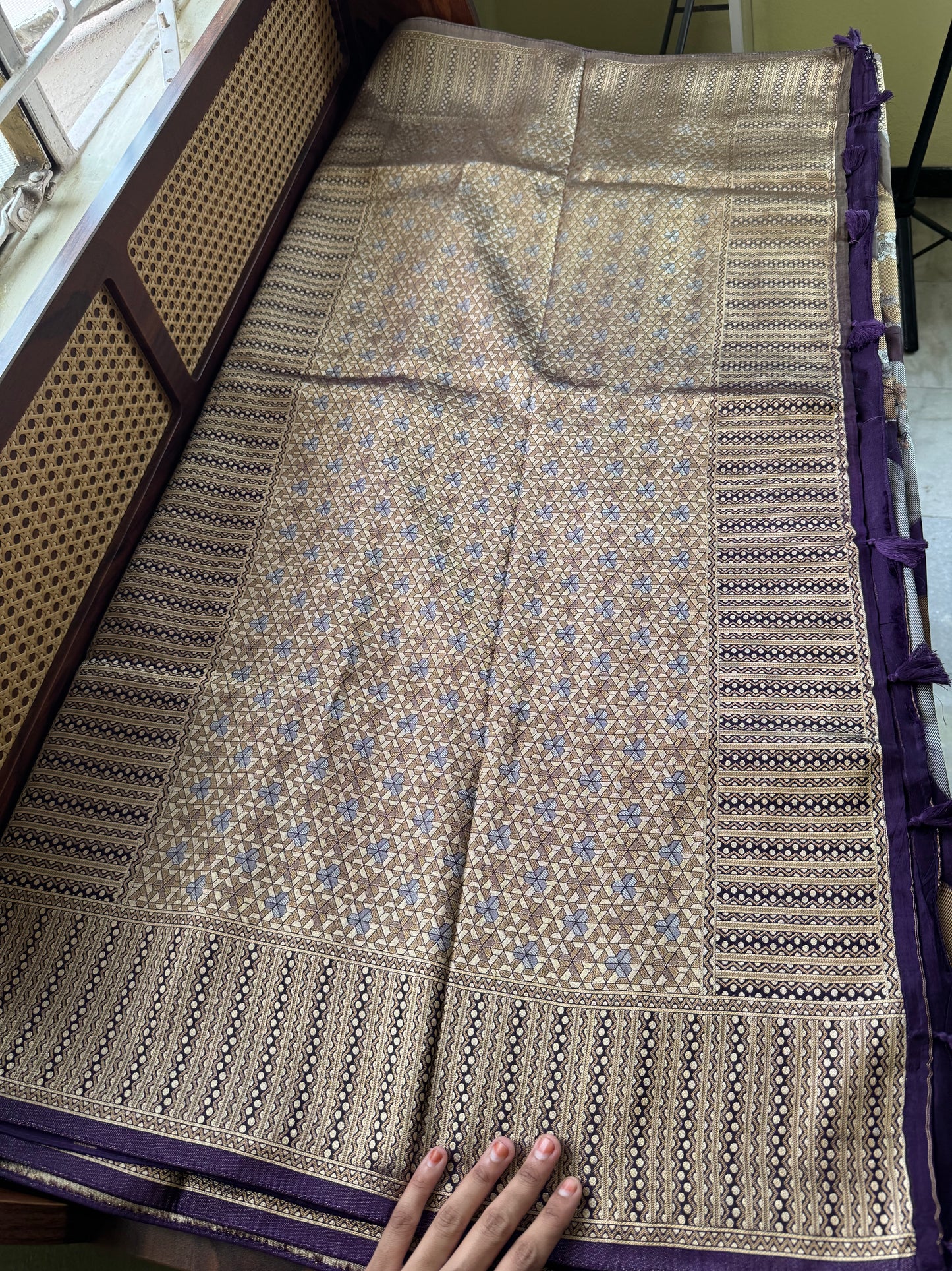 Soft Semi Silk Saree - Violet