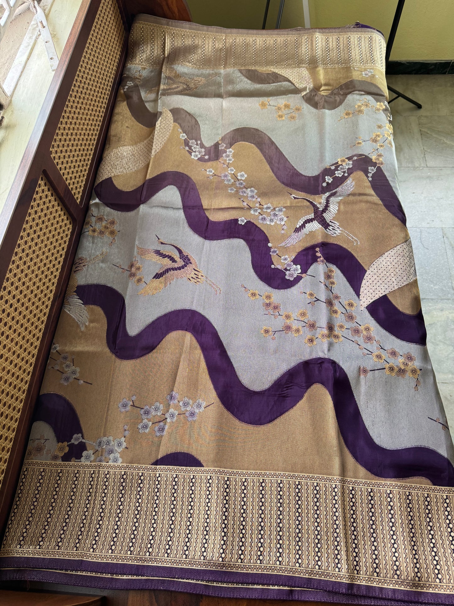Soft Semi Silk Saree - Violet