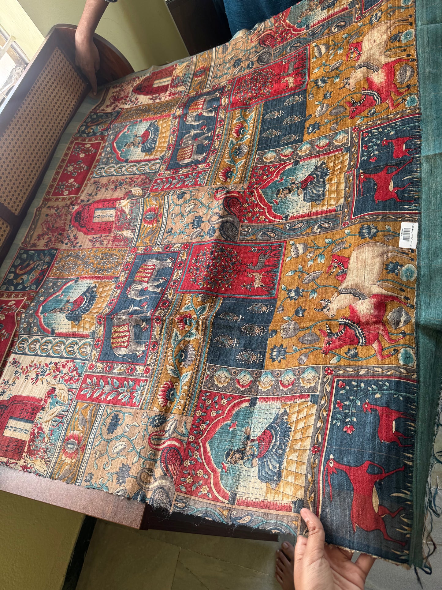 Pure Tussar Organza Saree - Blue