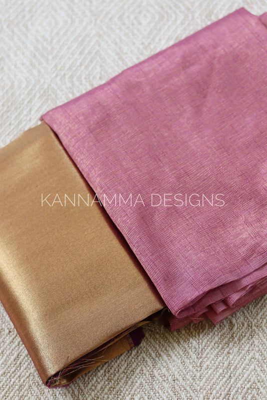 Zari Tissue  -Purple Gold  (KS409)
