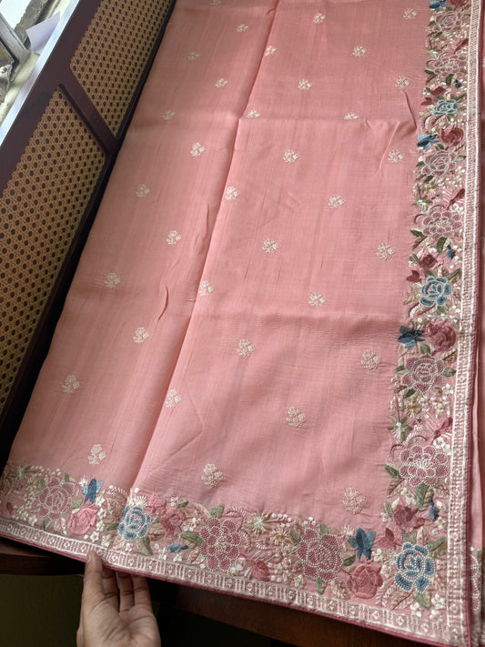 Tussar Blend - Peach