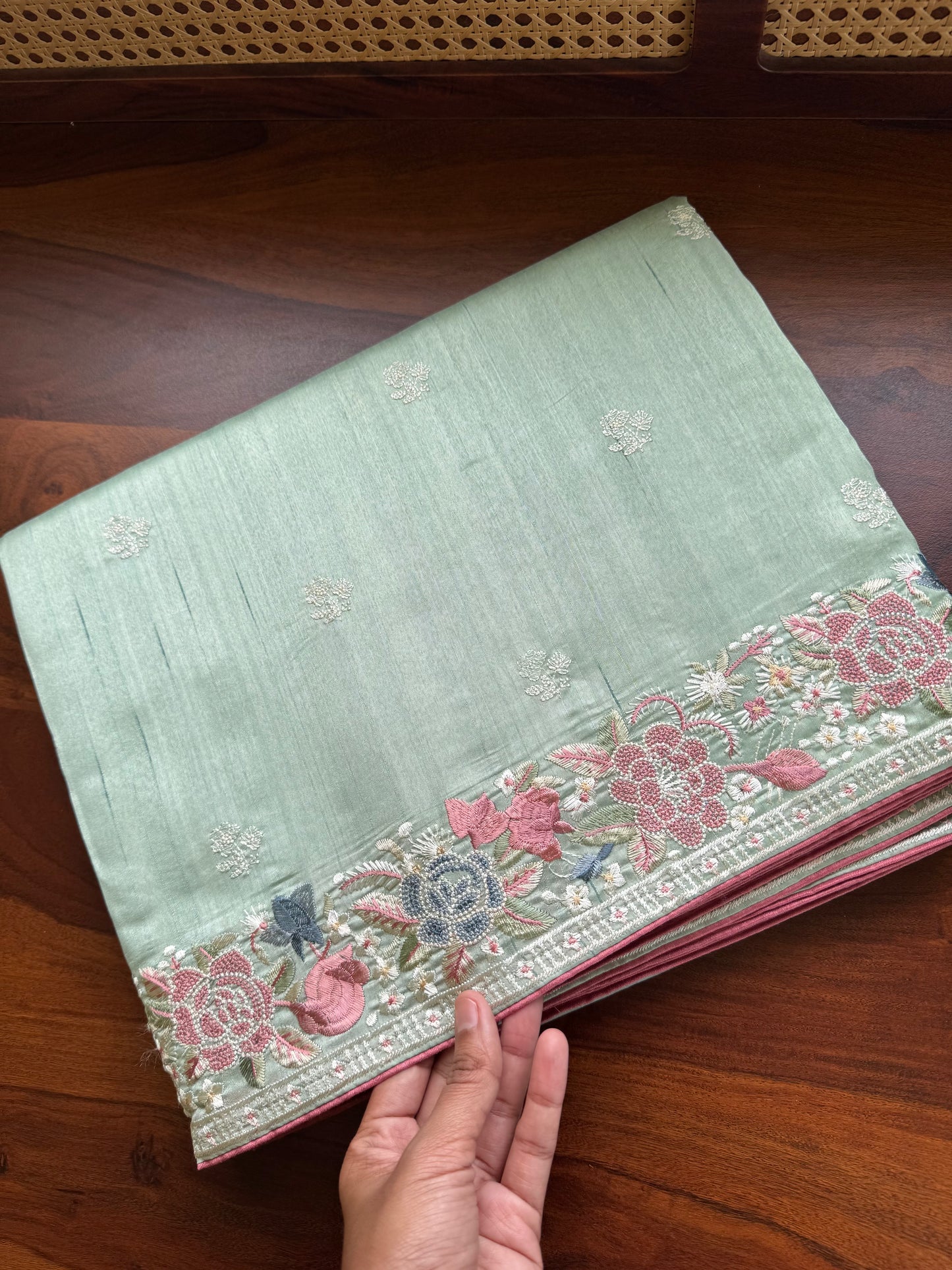 Tussar Blend - Pastel Green