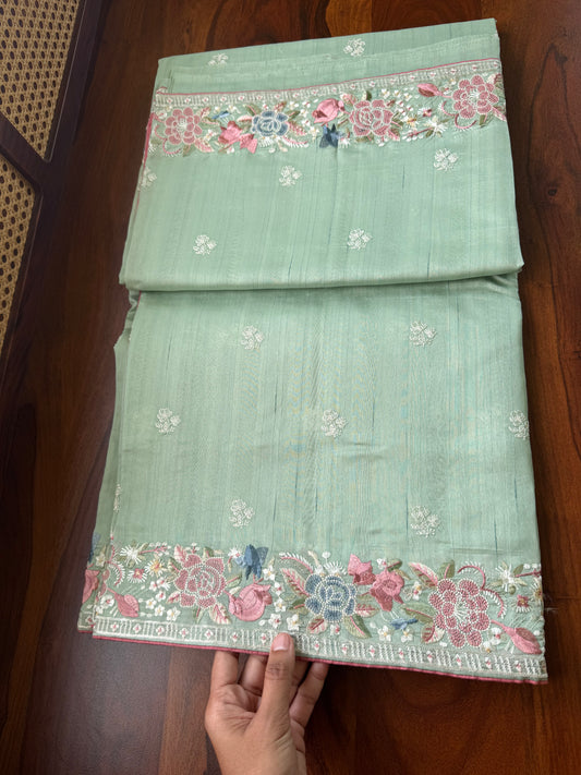Tussar Blend - Pastel Green
