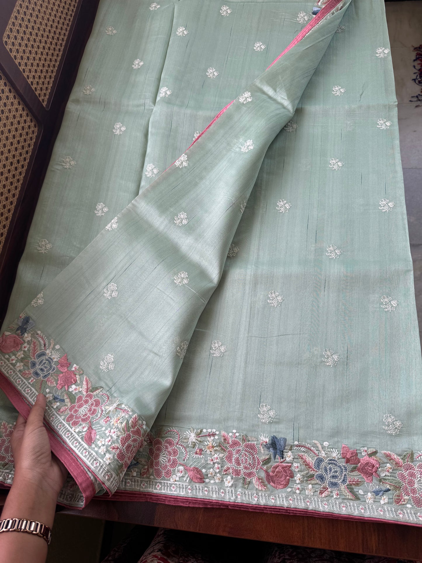Tussar Blend - Pastel Green