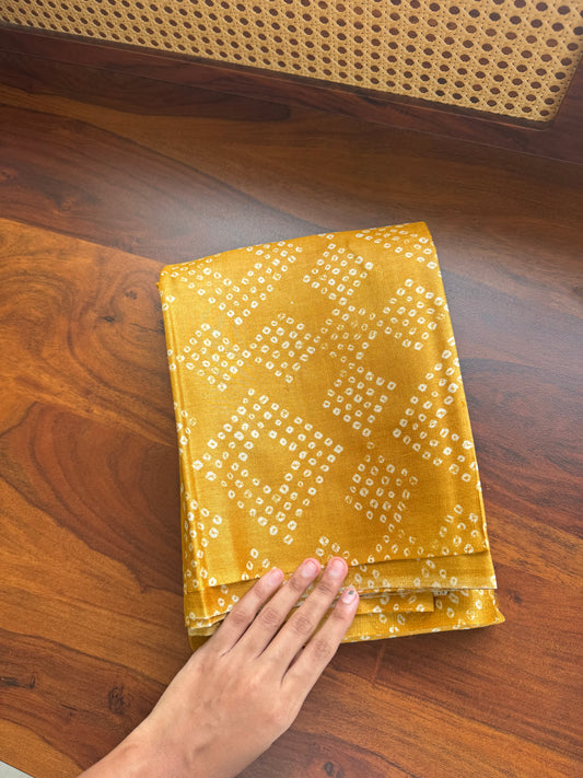 Pure Handloom Tussar Silk Saree - Yellow