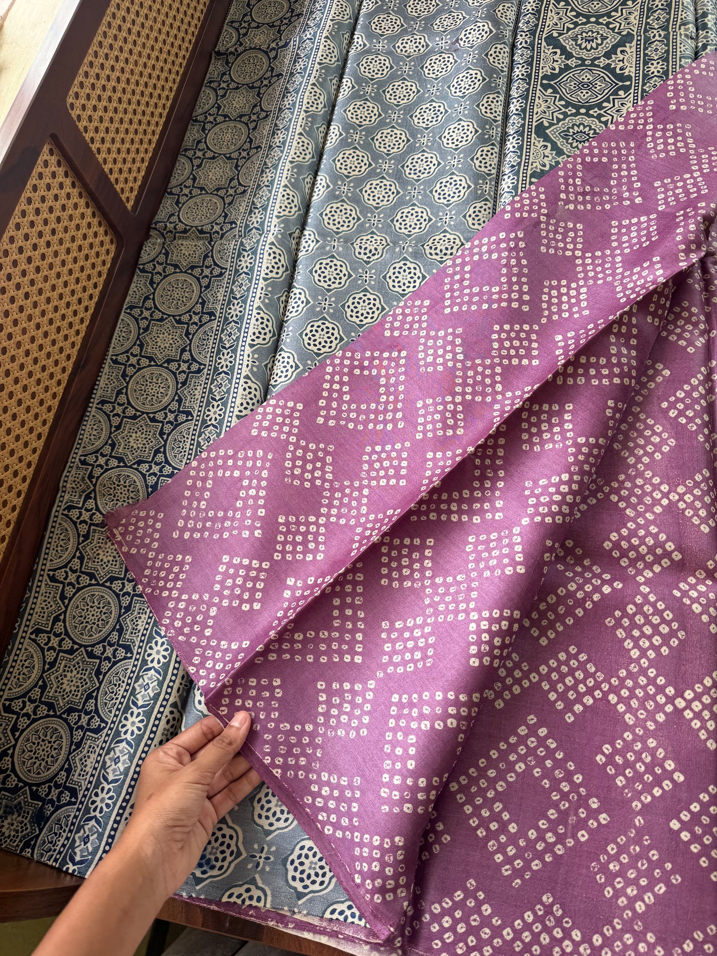 Pure Handloom Tussar Silk Saree - Voilet