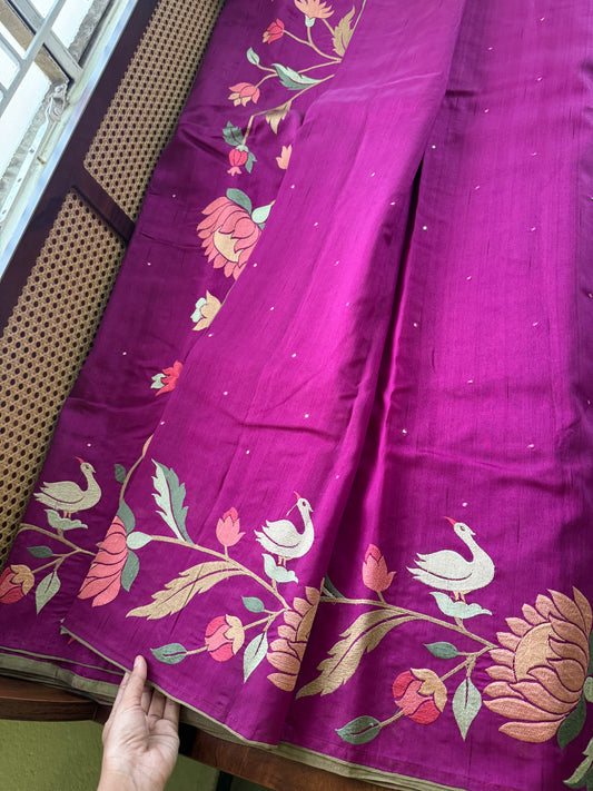 Tussar Blend - Purple