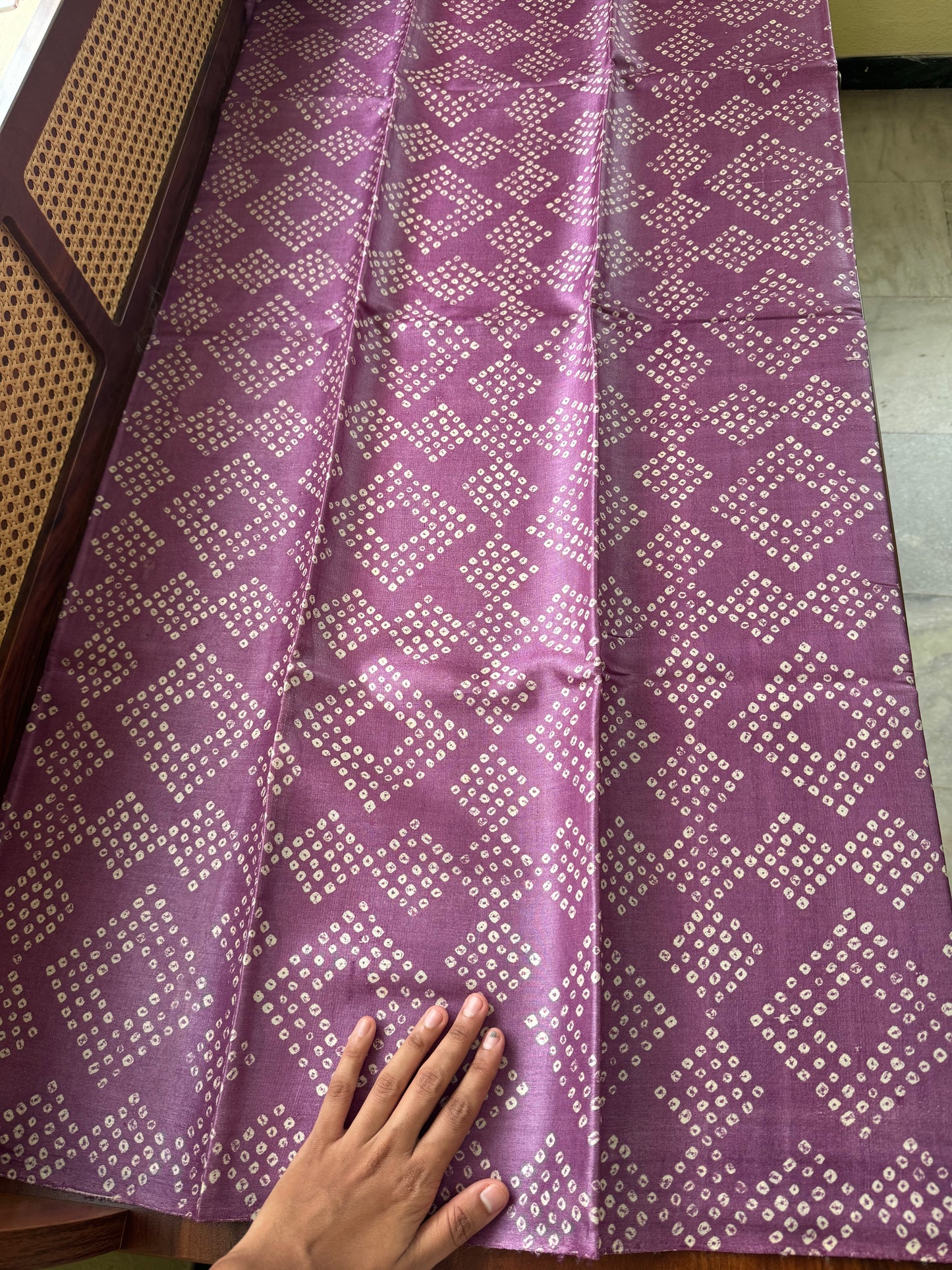 Pure Handloom Tussar Silk Saree - Voilet