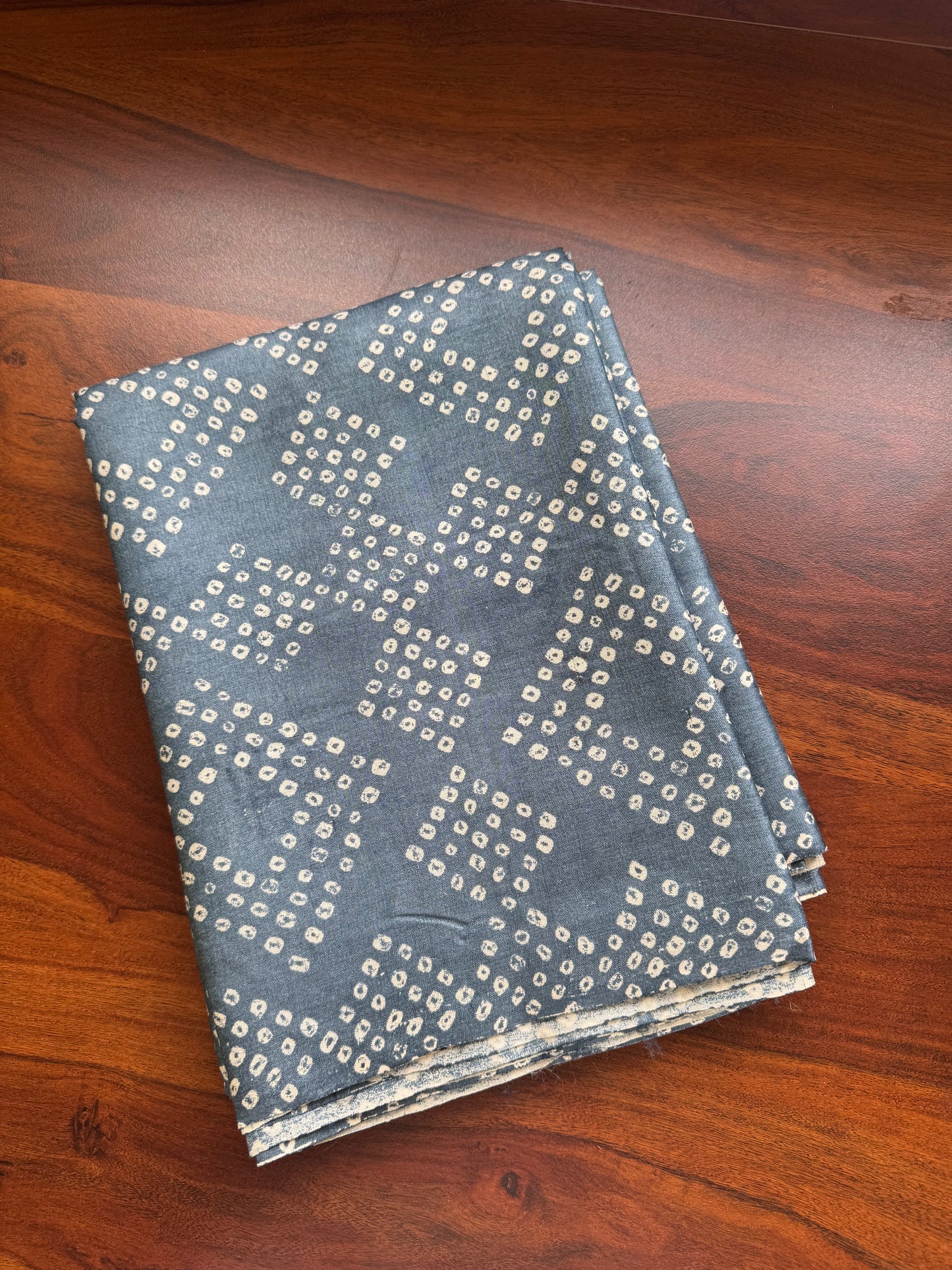 Pure Handloom Tussar Silk Saree - Denim Blue