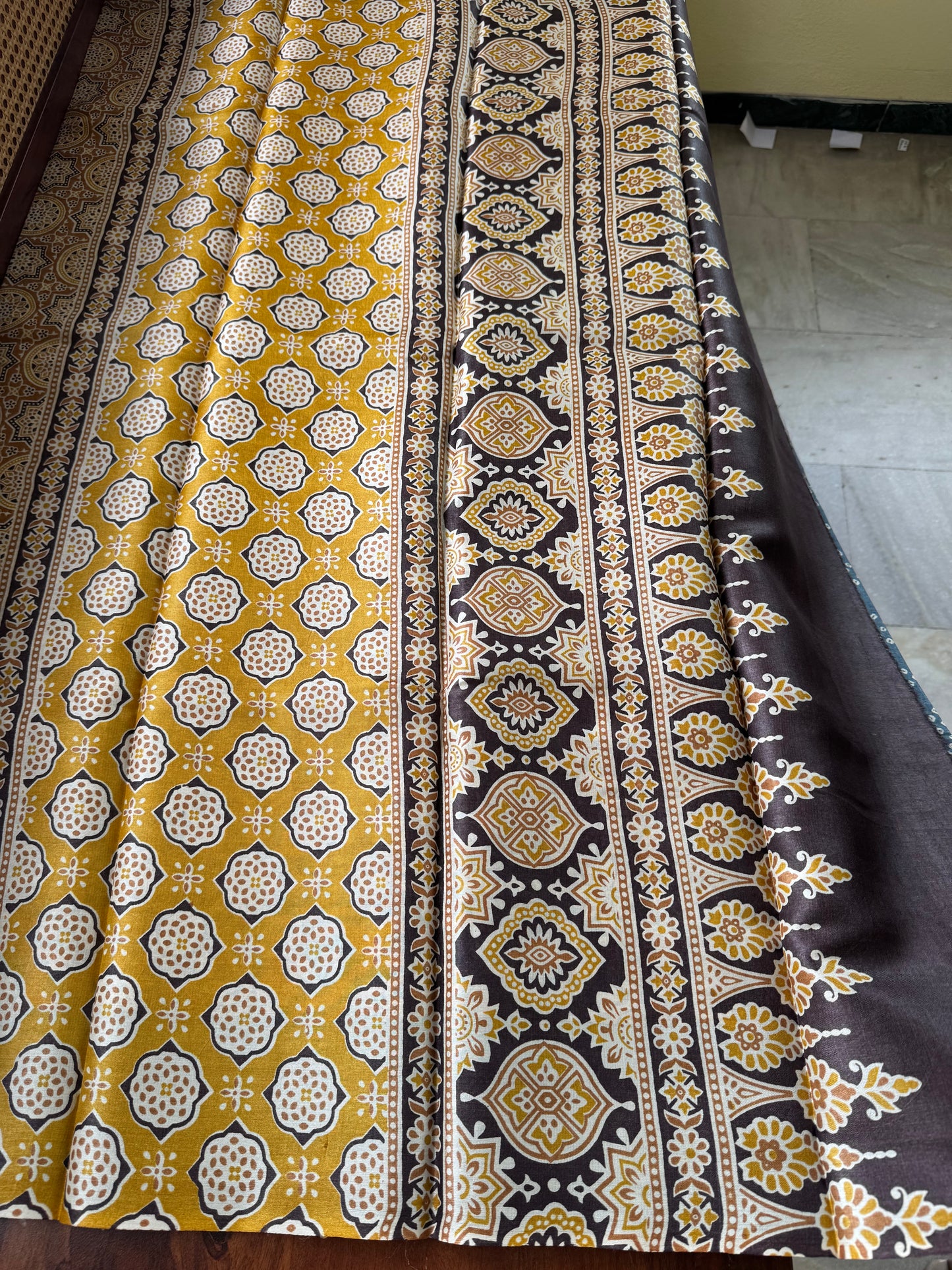 Pure Handloom Tussar Silk Saree - Denim Blue