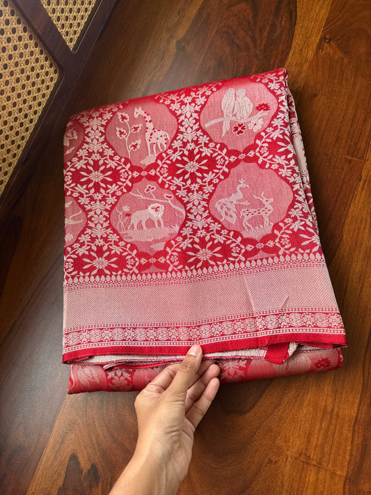 Soft Semi Silk Saree - Red
