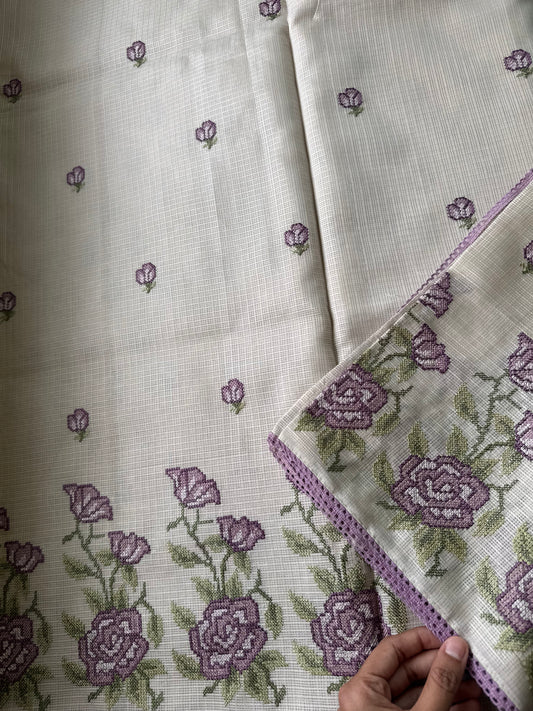 Soft Pure Kota Saree - Lavender