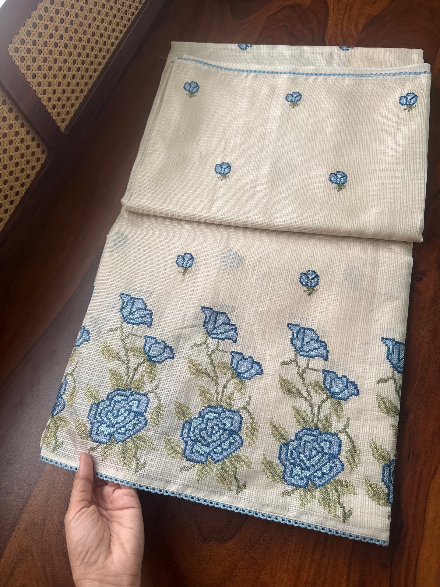 Soft Pure Kota Saree - Blue