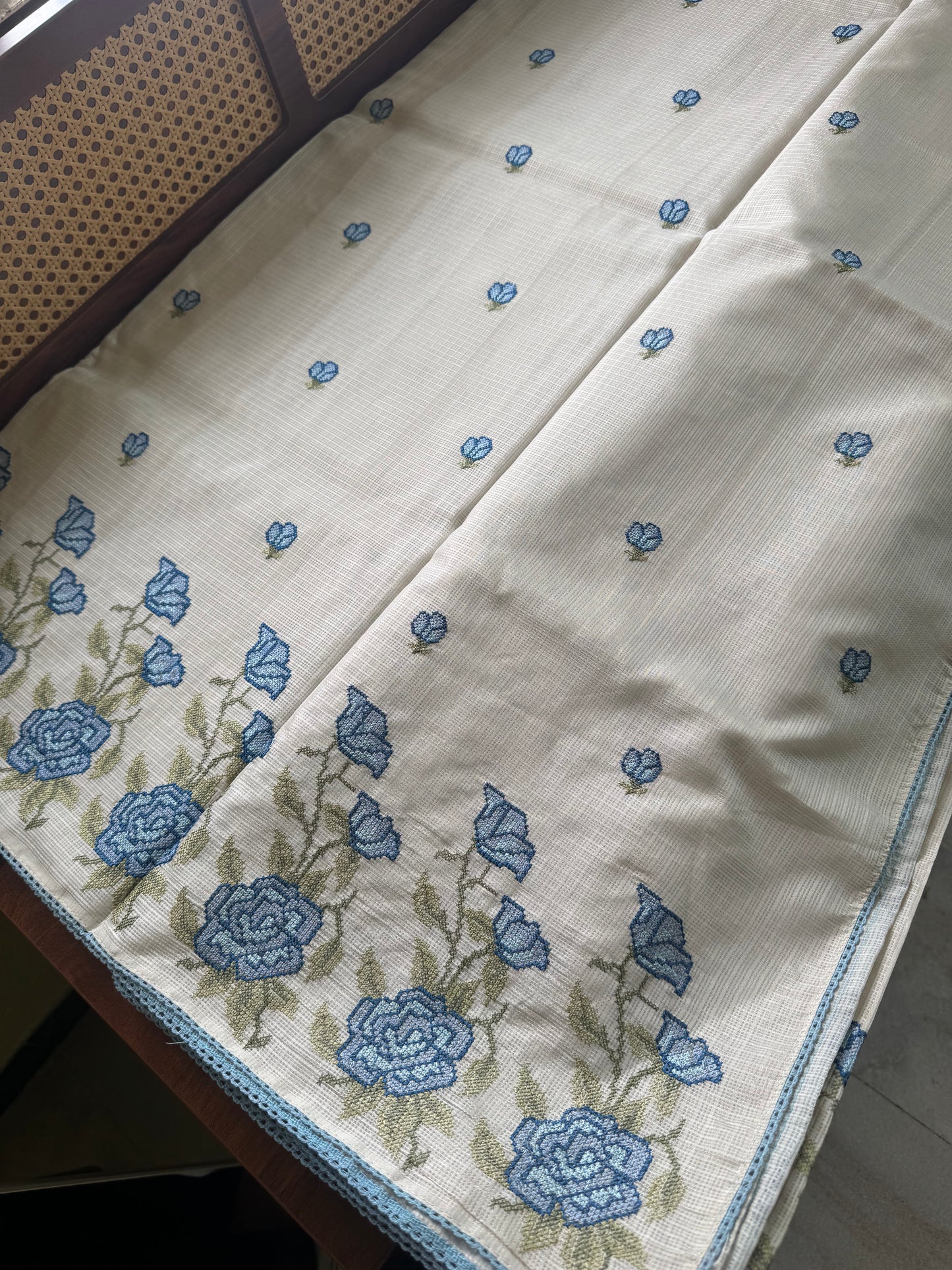 Soft Pure Kota Saree - Blue